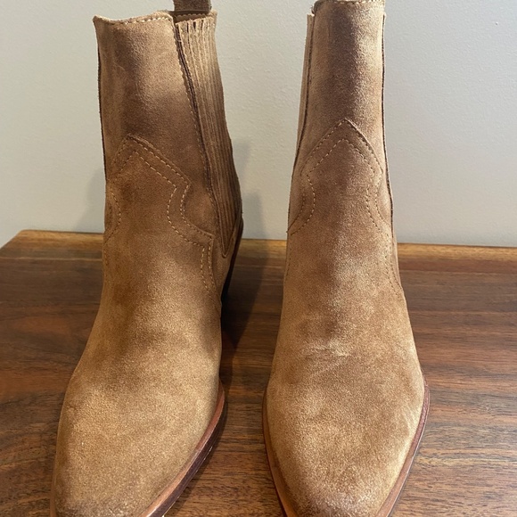 Dolce Vita Suede Western Ankle Chelsea Boots - Picture 5 of 6